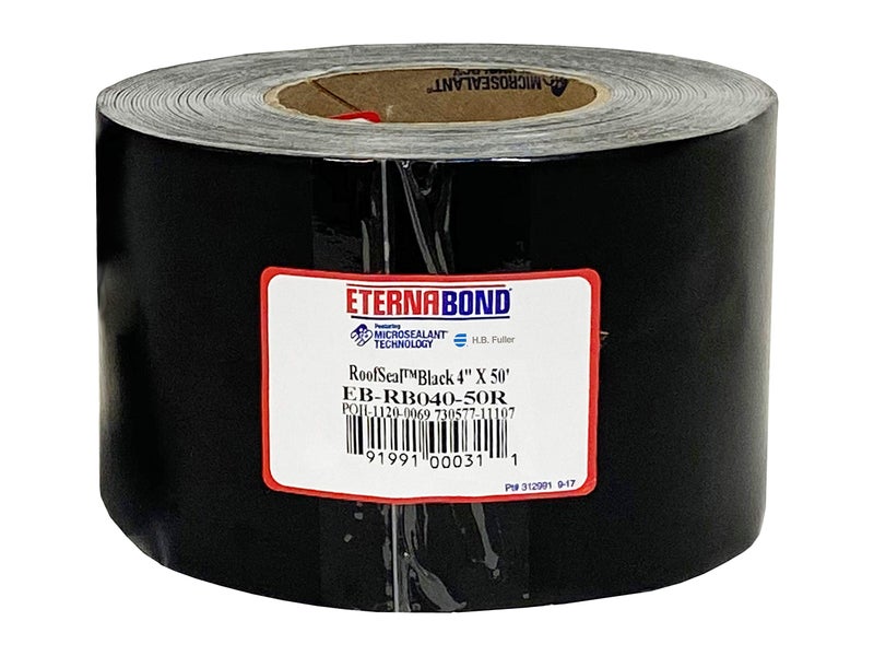 EternaBond EB-RB040-50R Roof Seal, Black, 4 Inch X 50 Feet - Image 1